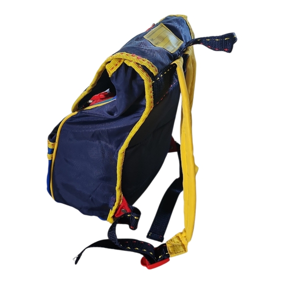 Vintage LEGO Primary Color Block Backpack Retro 90s Nylon School Bag Kids - Picture 7 of 11